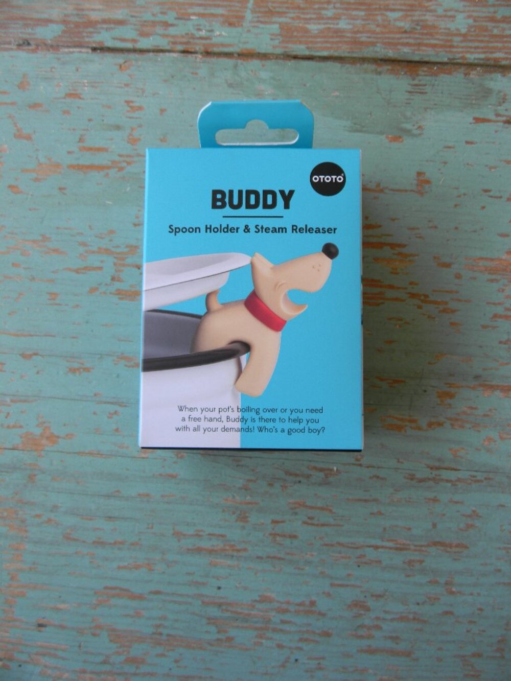 NEW Ototo Buddy The Dog [Tan] Spoon Holder & Steam Releaser